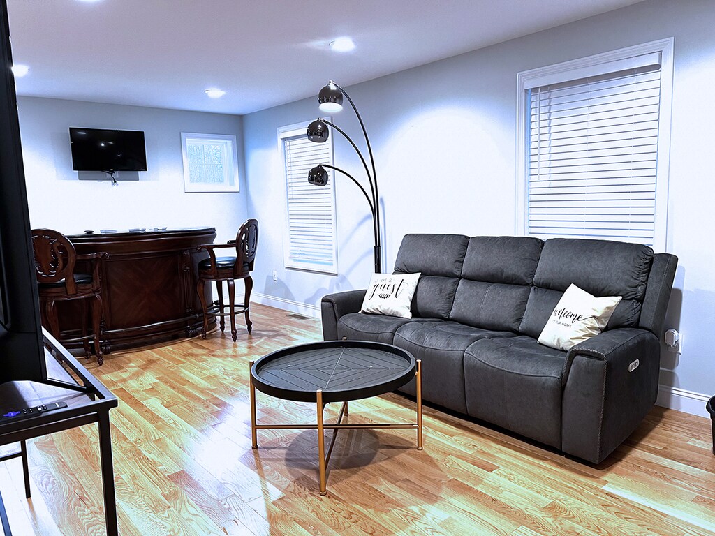 Sink into comfort with our lovely recliner couch.