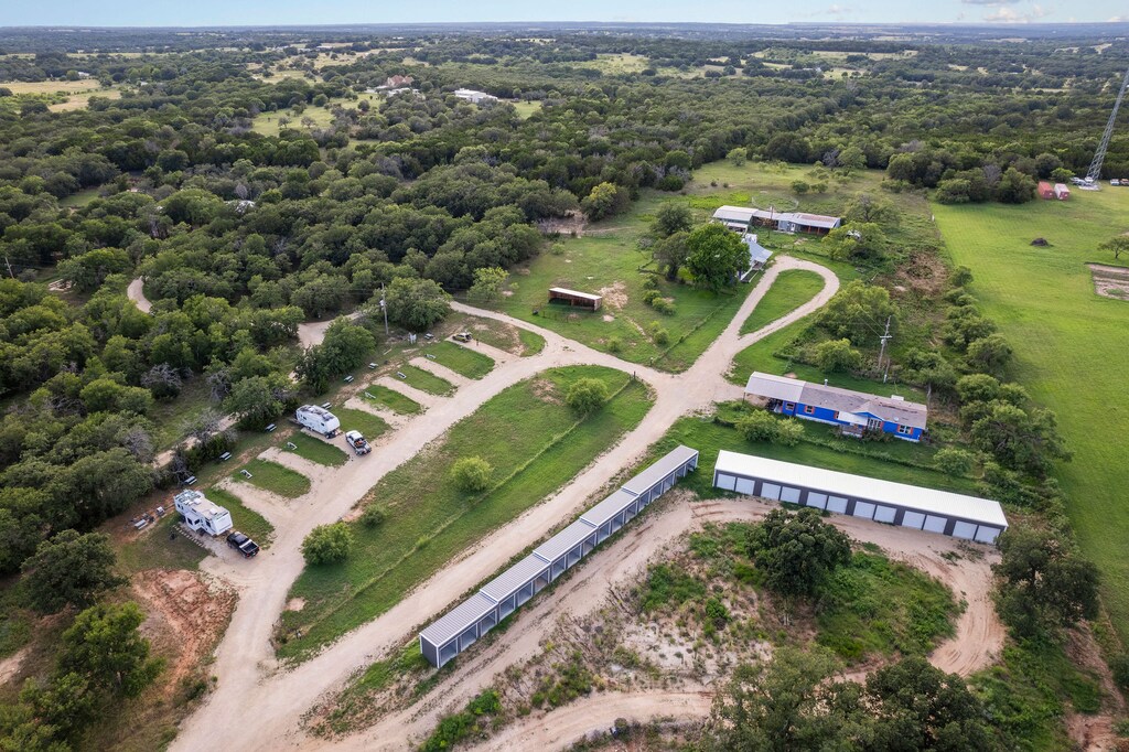 Tiny Town RV Spots (and storage) and top loop is our farmhouse rental