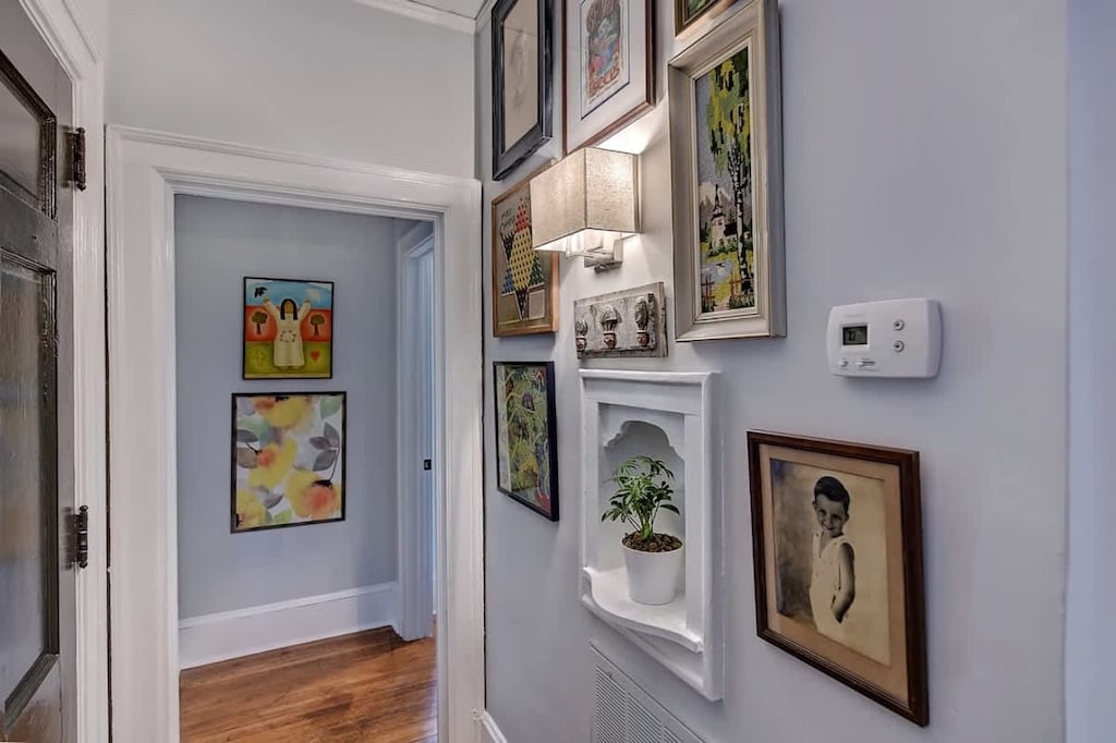 Collection of wall frames as decor