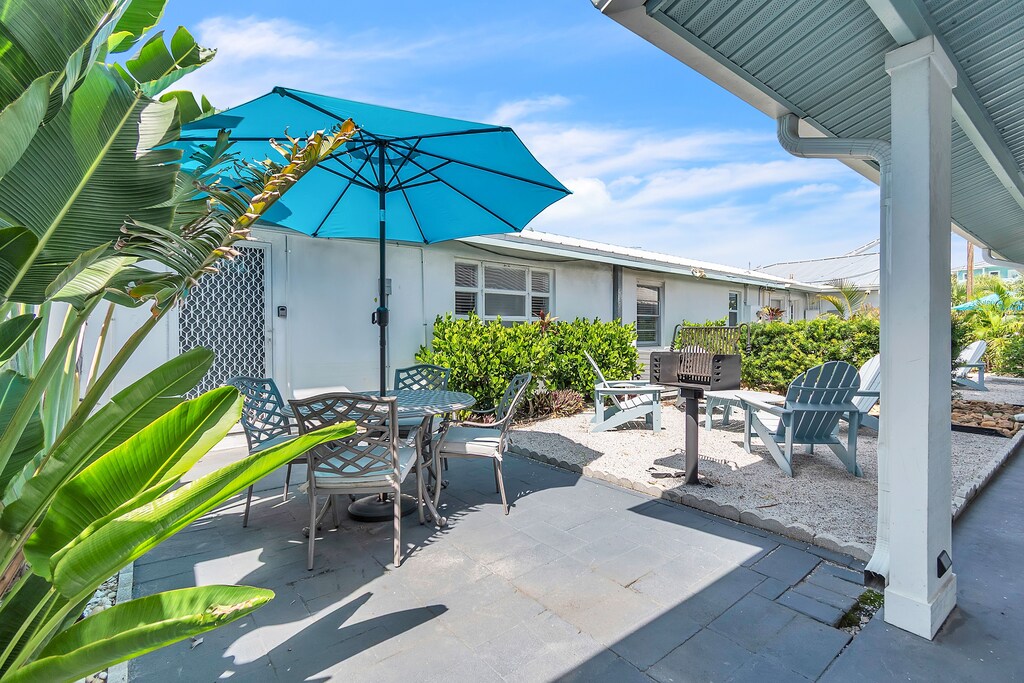 Charcoal Grill and Tables