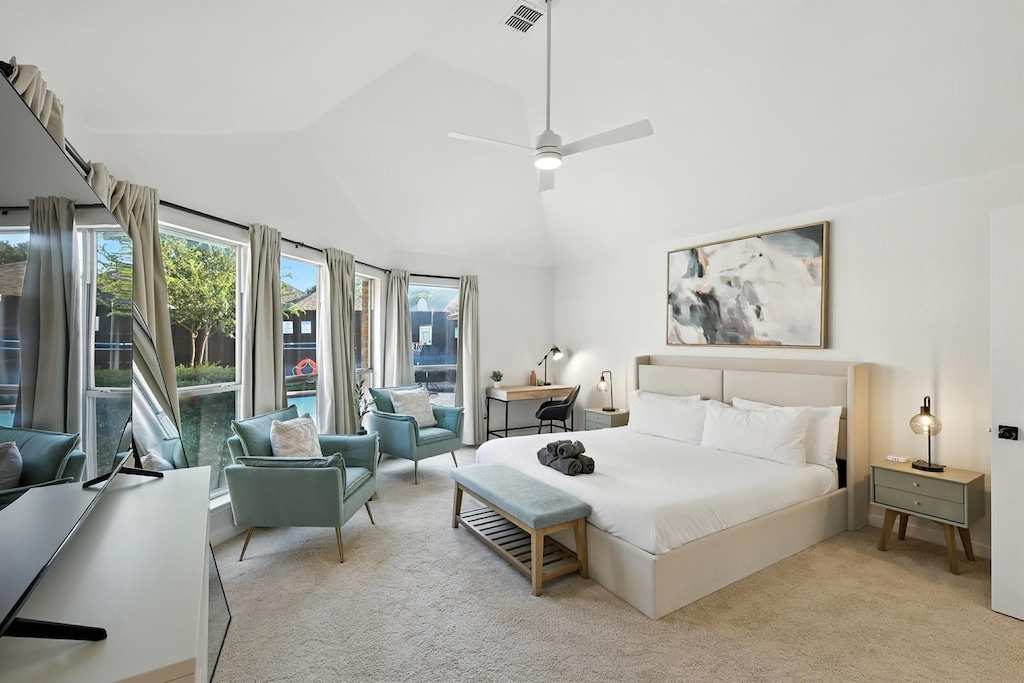 Furnished to provide you with the perfect balance of modern elegance and a cozy “home away from home” atmosphere, this primary bedroom is a private sanctuary just for you!