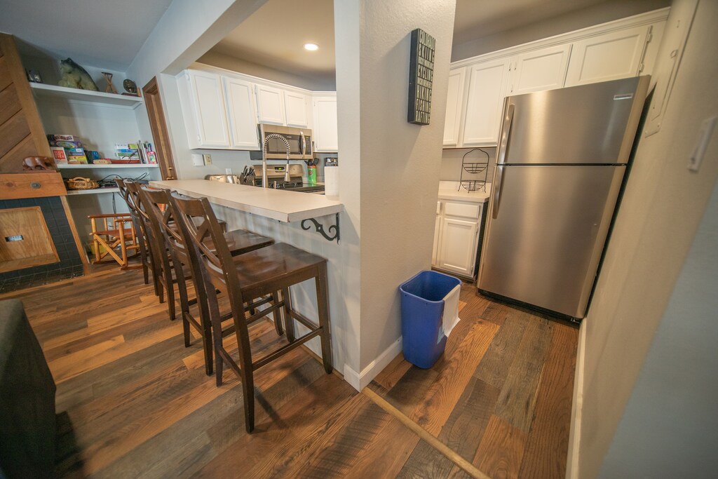 Convenient bar stool seating