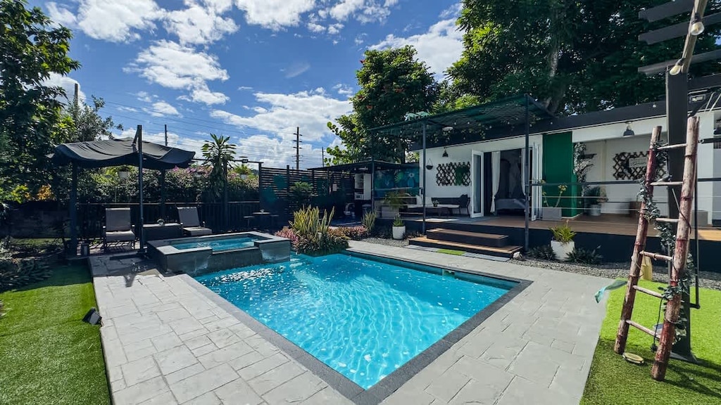 Much more than just a guest house. This magical oasis is thoughtfully designed to make you feel like you're on a world on your own. 