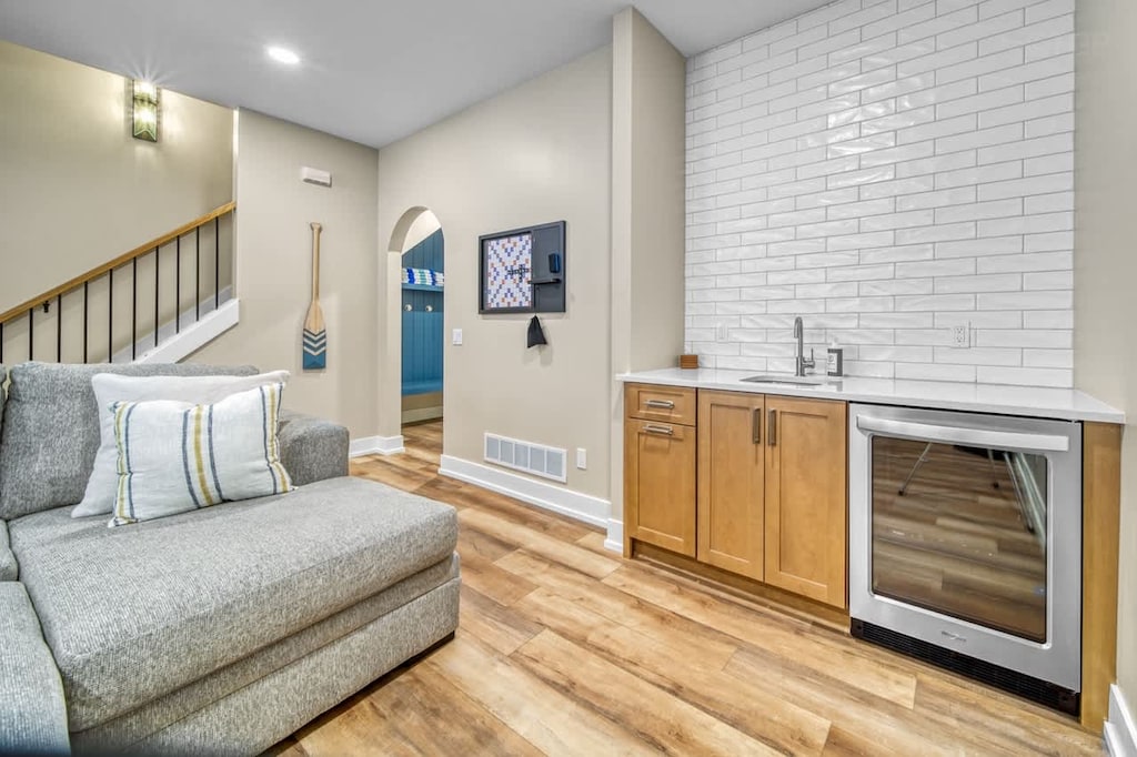 Wet bar in 1st floor living room