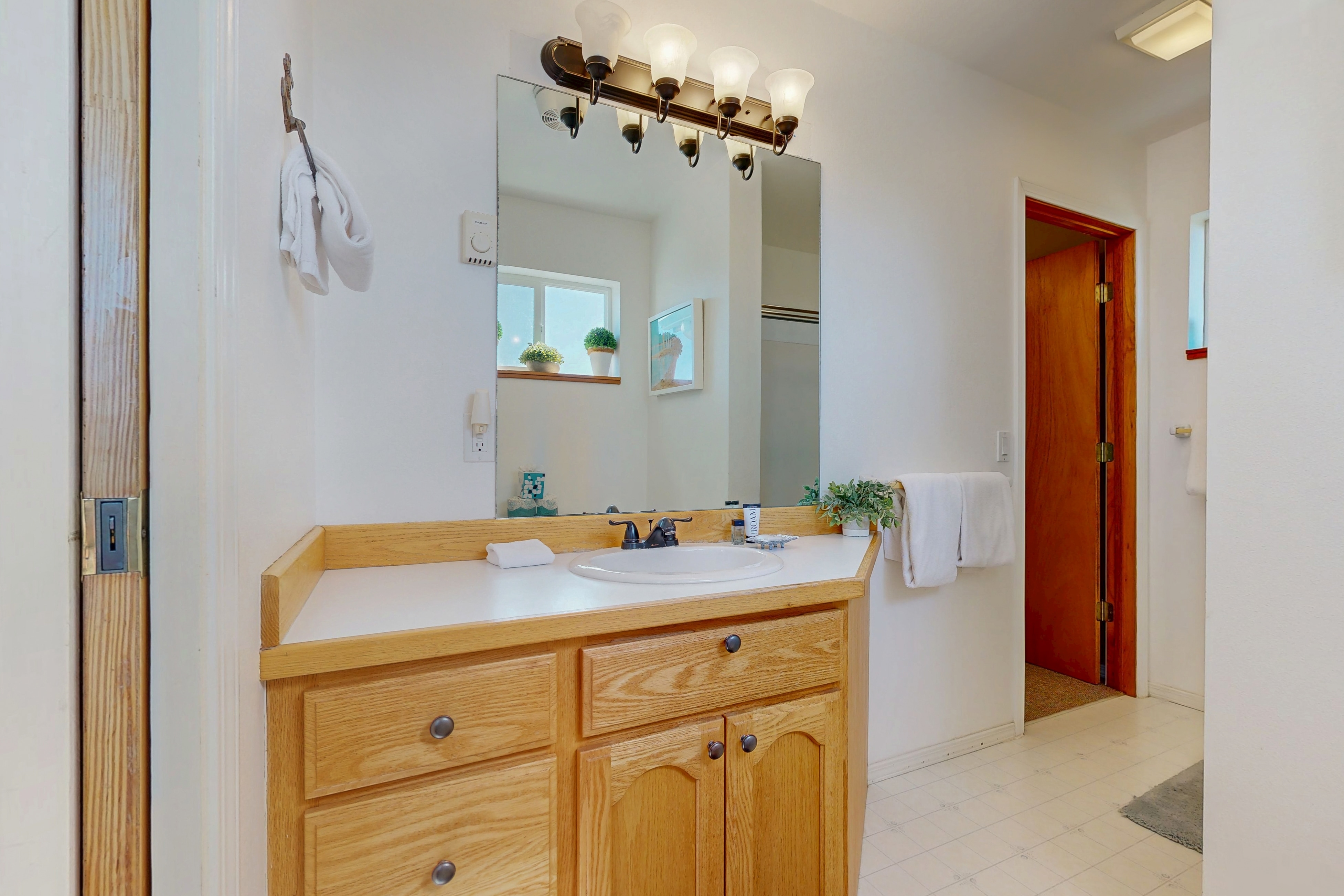 Family-friendly ocean view home w/ spacious deck, walk to beach, books, & games