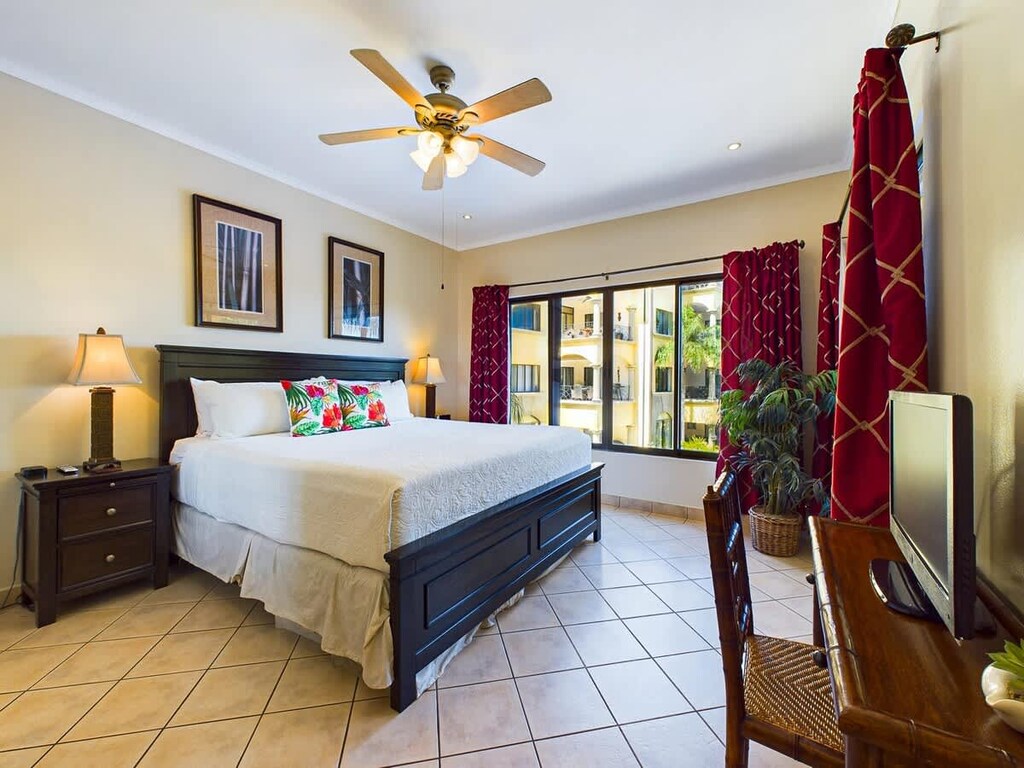 Master bedroom with flat screen