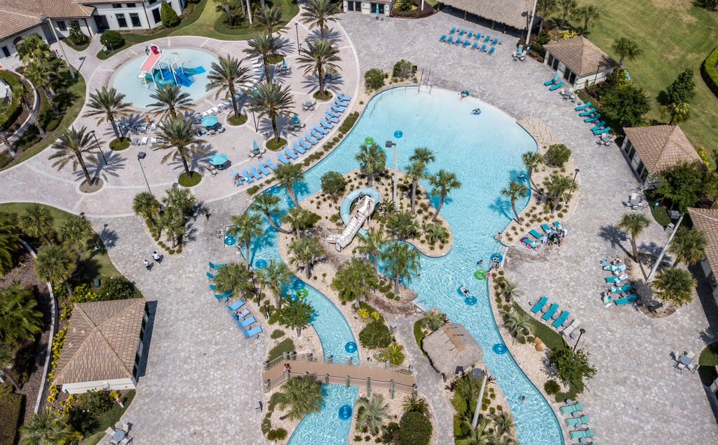 Float your worries away on the resort's relaxing lazy river, the perfect spot to unwind under the Florida sun.