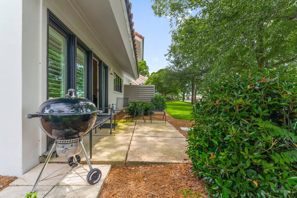 Back Patio with BBQ Grill