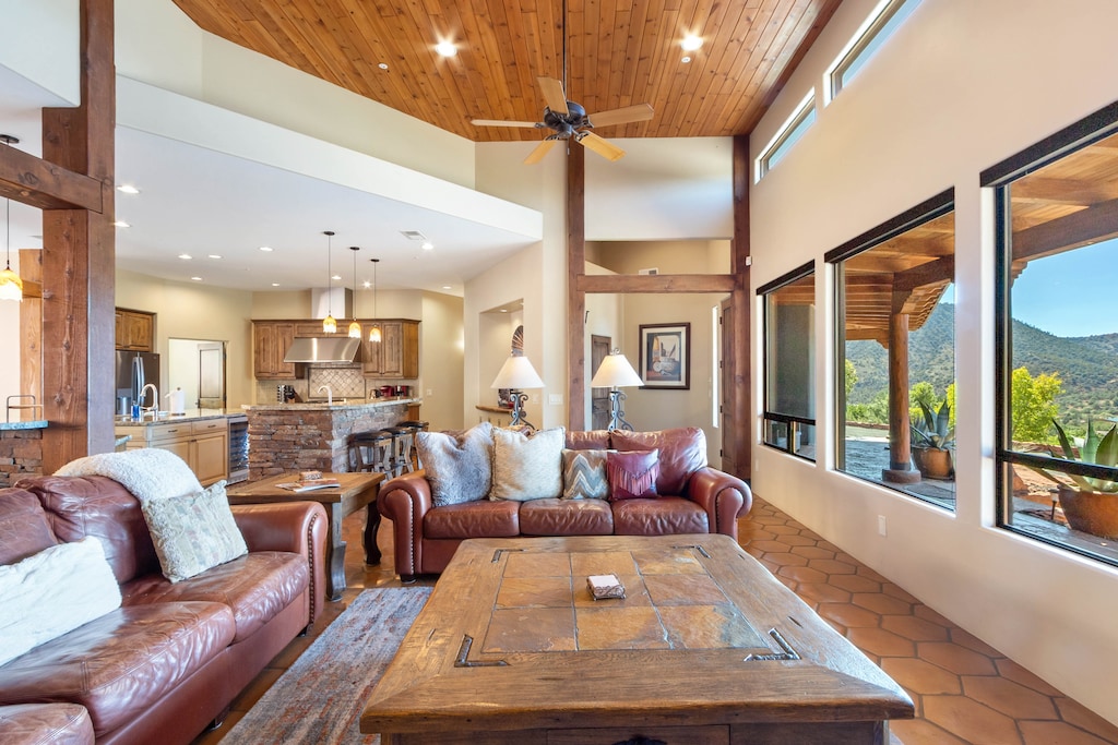 Open and bright with high ceilings