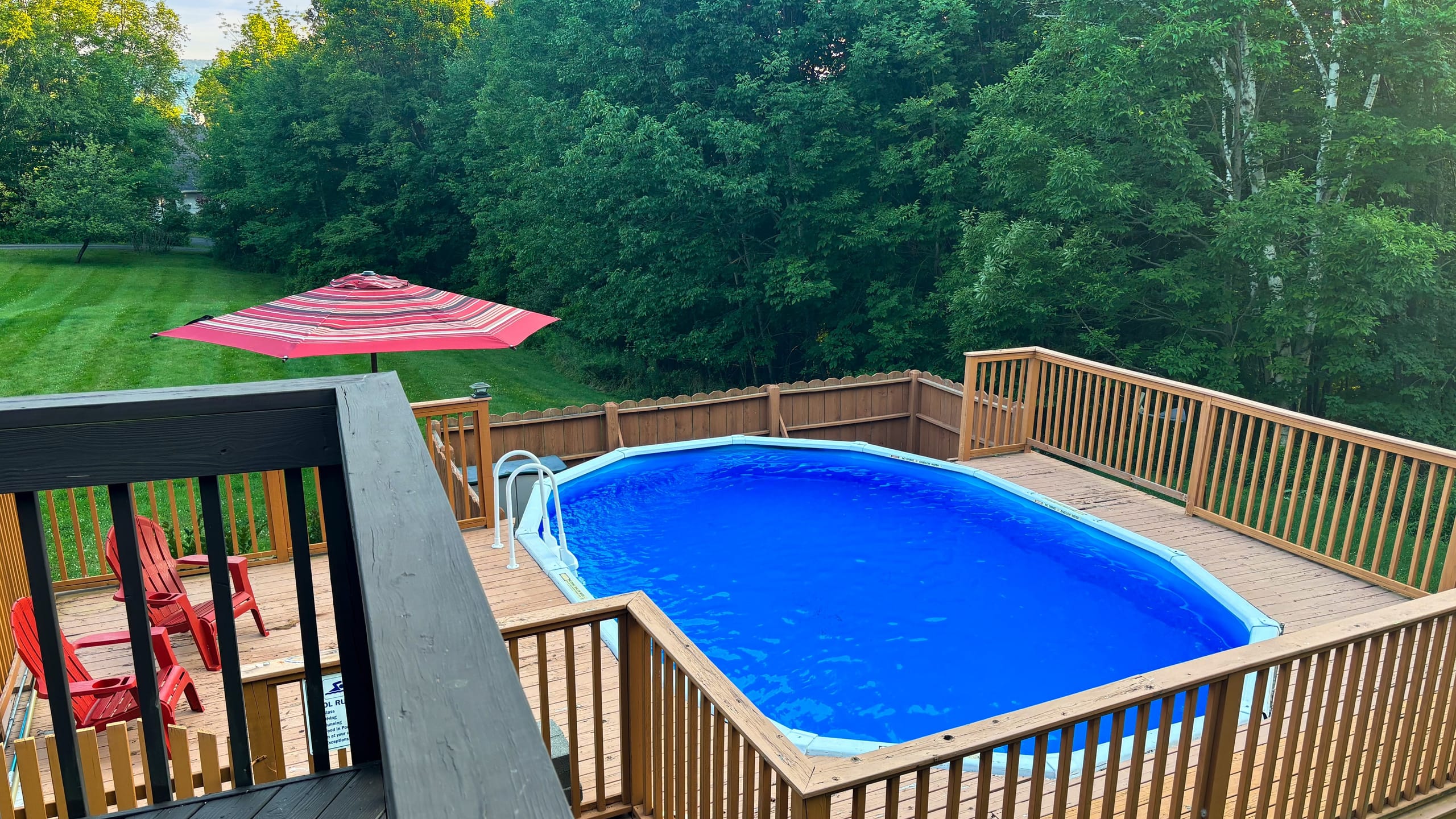 Take a refreshing dip in the private pool.