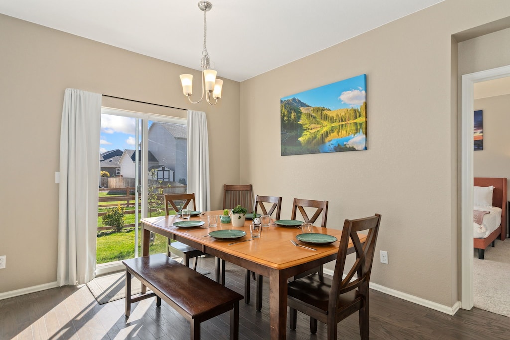 Dining Area | Comfortable Seating for 8!