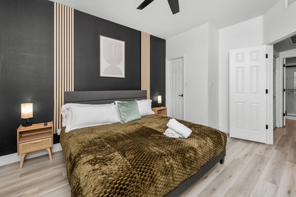 1st bedroom with King bed