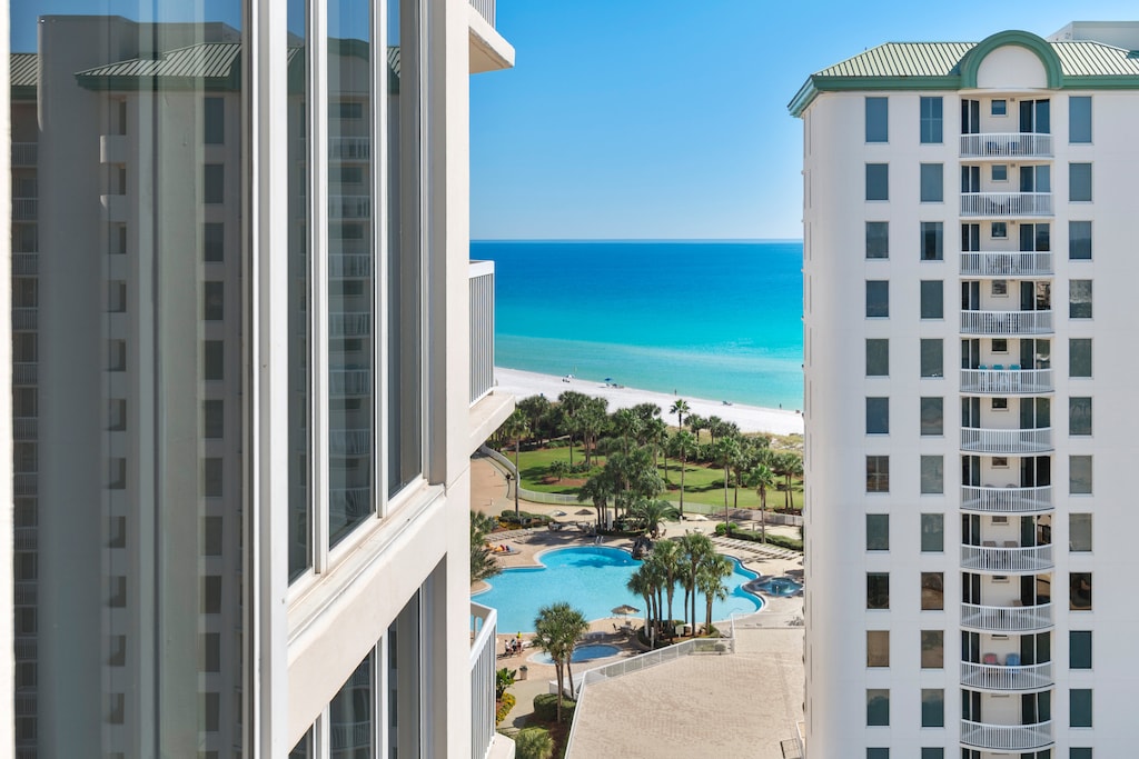 Pool and beach views