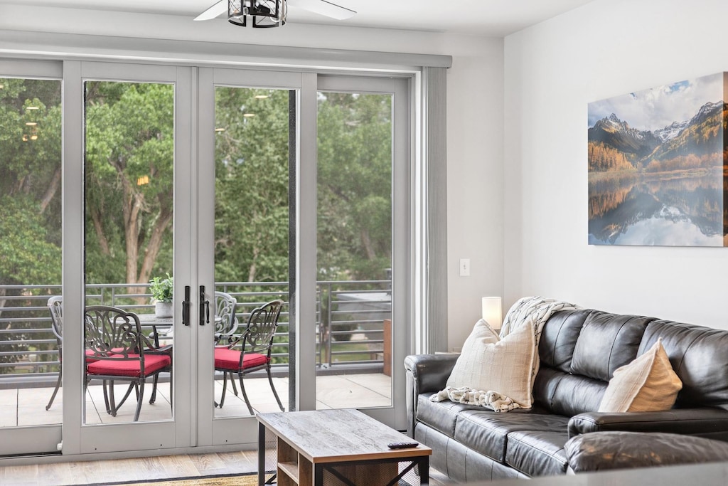 A welcoming space to relax, recharge, and enjoy time with loved ones - direct patio access