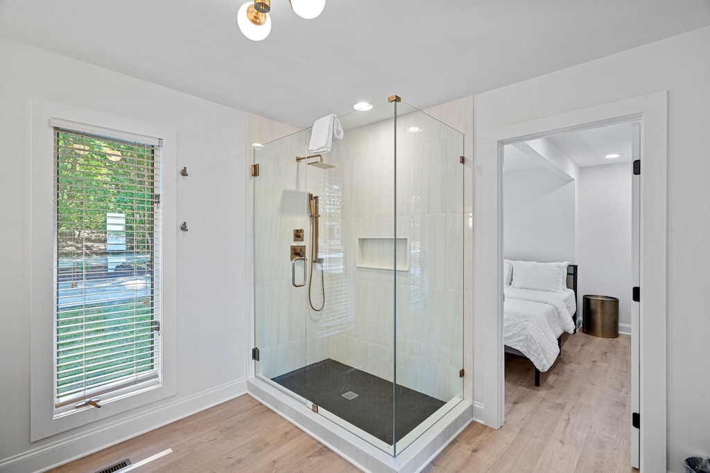 Shared hall bathroom