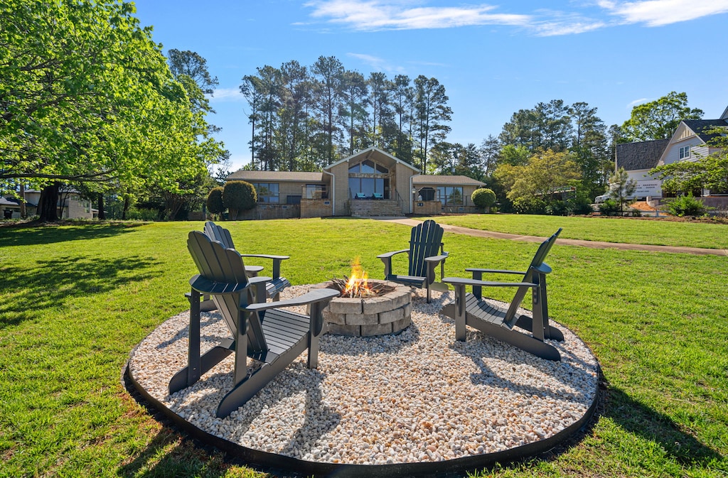 Memoires and s;mores at the fire pit.