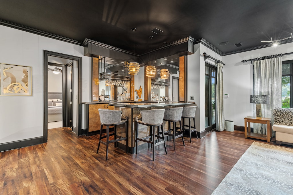Lower Level bar area.