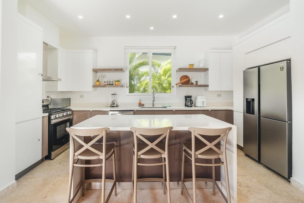 Modern kitchen designed for crafting delicious local dishes!