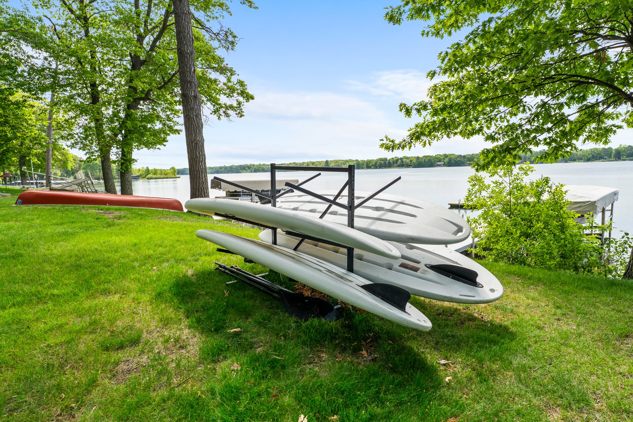 Paddle boards available during the summer