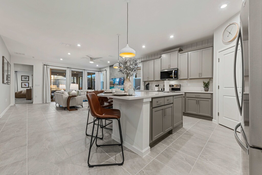 Fully equipped modern kitchen ready for cooking, snacking, and gathering.