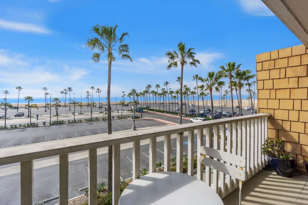 Private balcony off living area and master bedroom with ocean front views. No BBQ available 