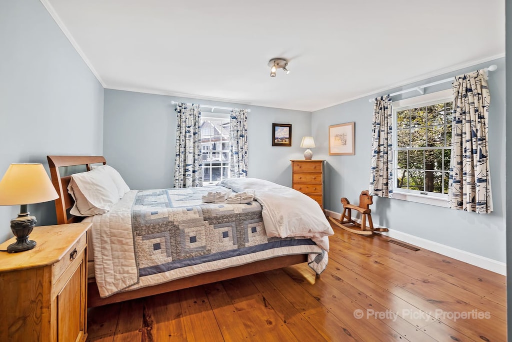 Here is the first of the main level bedrooms with a Queen size bed.