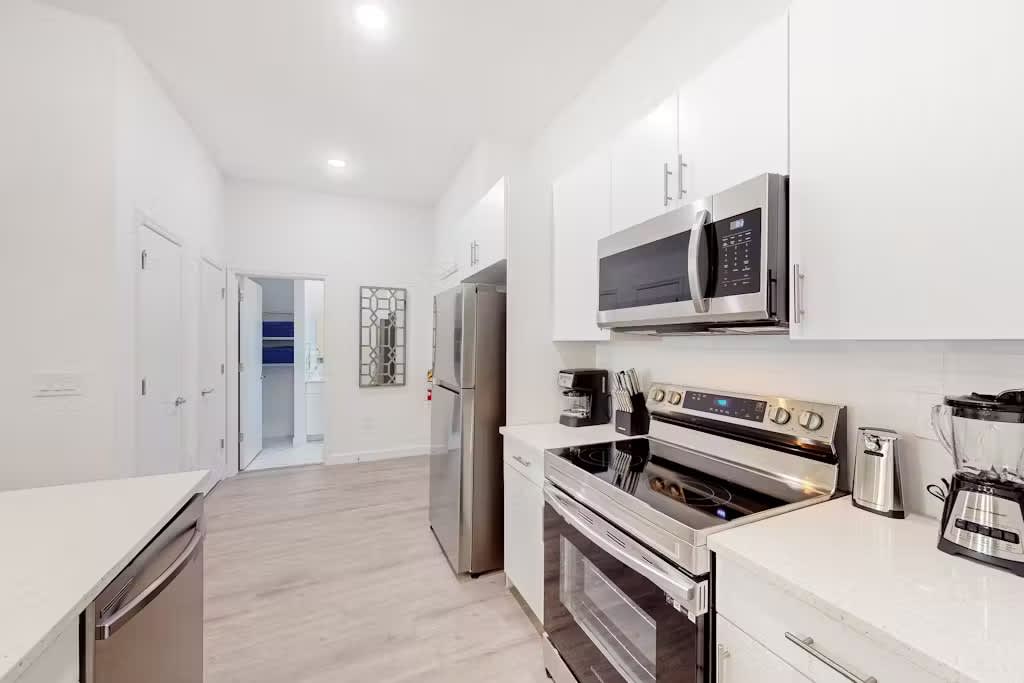 Cook with ease in a fully equipped kitchen designed for all your culinary needs.