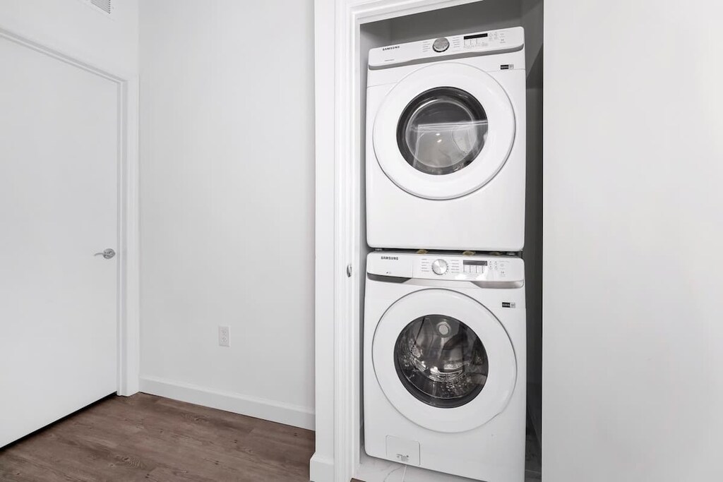 Convenient laundry area for hassle-free vacation living!