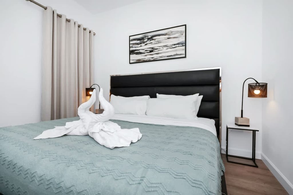 Sink into luxury with hotel-quality sheets and plush duvets!