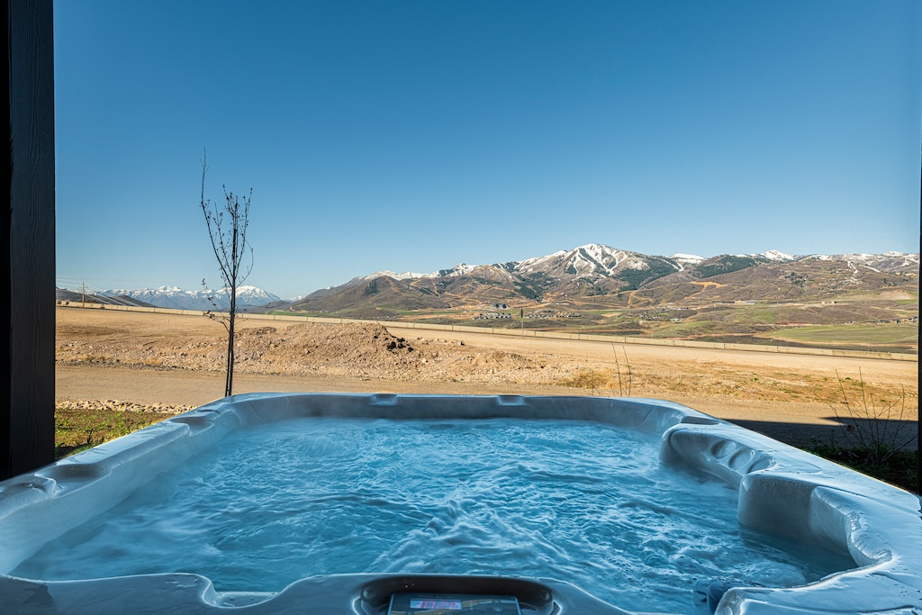 Private hot tub on Lower/1st level