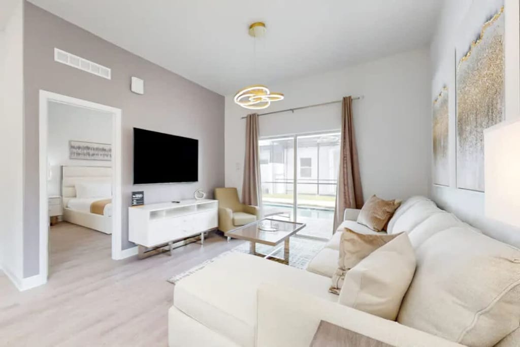 Relax in the spacious living area, perfect for family time.