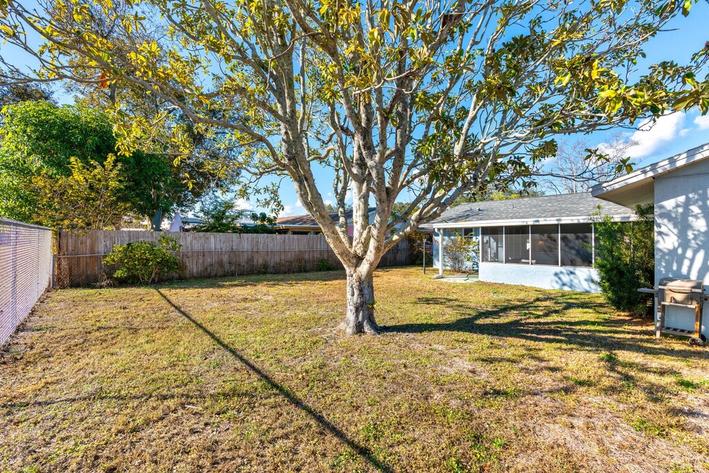 Surrounded by lush greenery