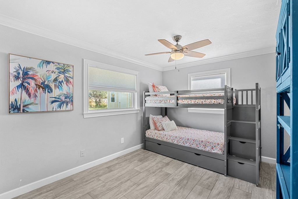 Guest bedroom 3 features twin bunk beds