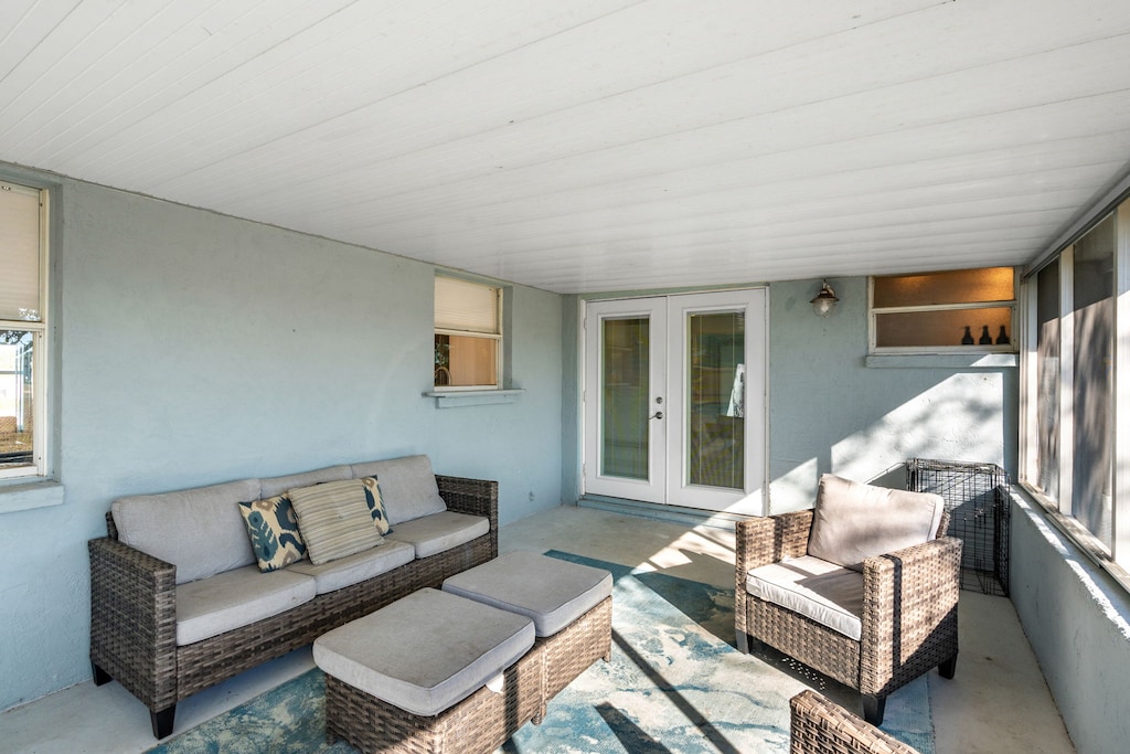 Comfortable patio seating options