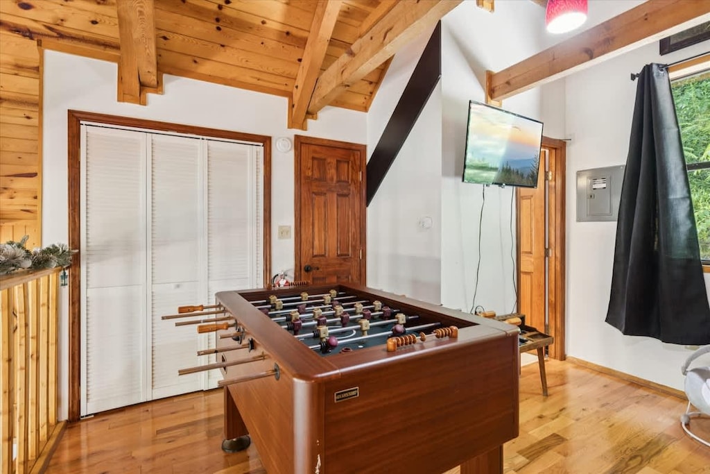 Game Room: Fun and laughter await in this vibrant space with foosball and stunning views!