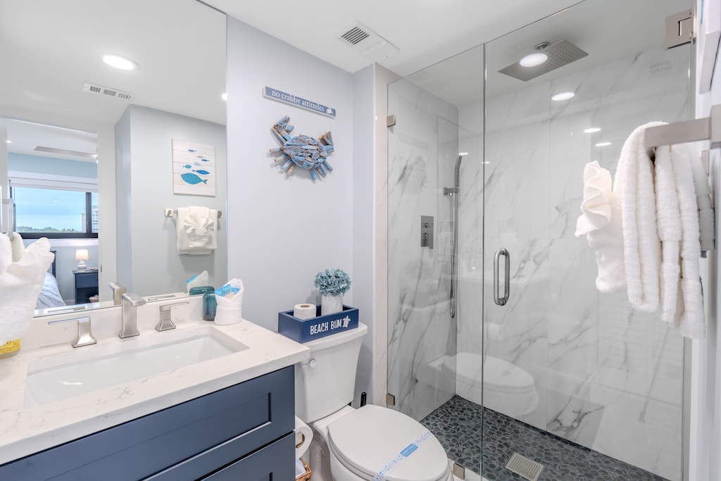 Guest Bathroom with Walk-in Shower