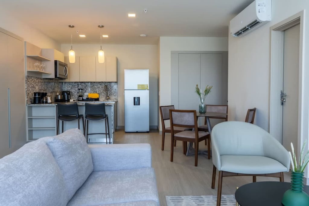 Kitchen and dining area