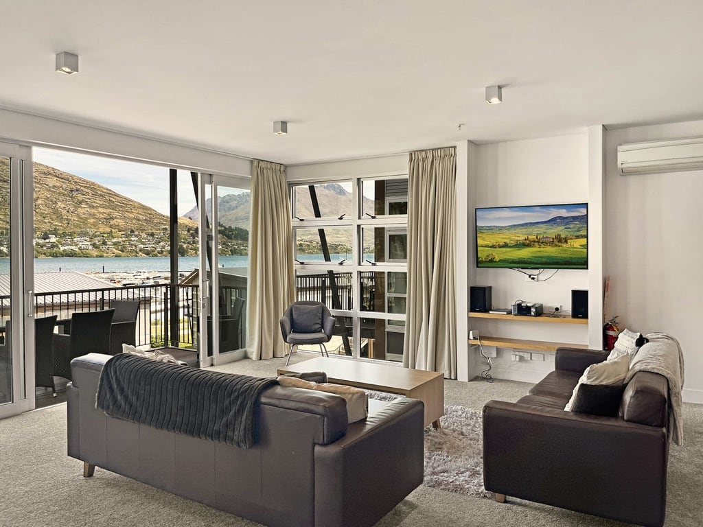 Open-plan living with indoor–outdoor flow