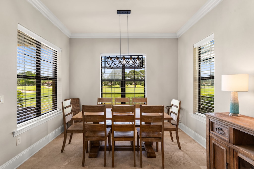 Dining Area Overlooking Golf Course