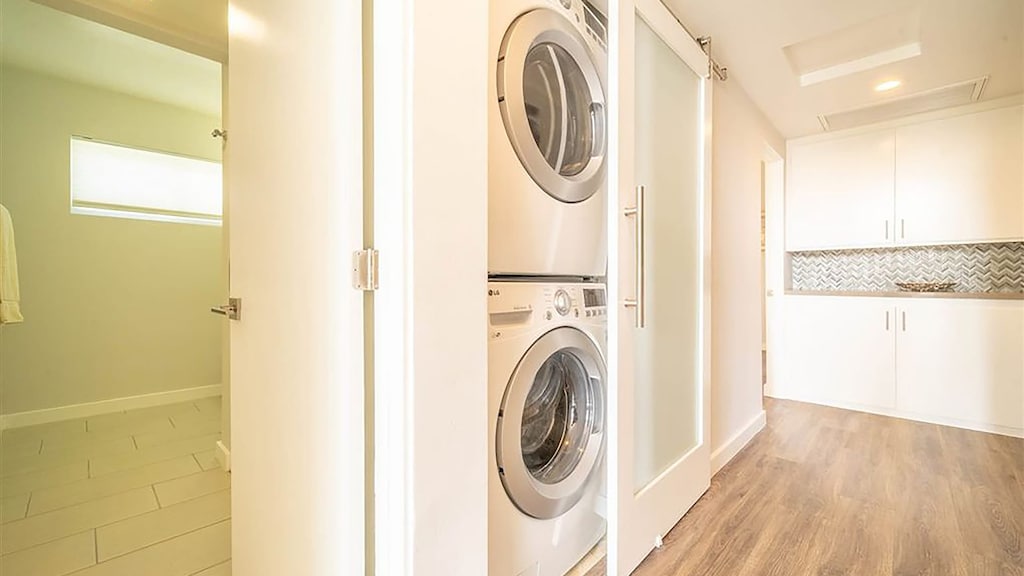 Laundry in unit.