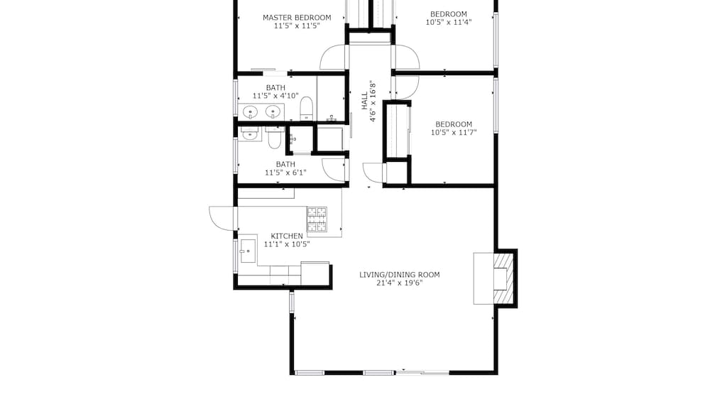 Floor plan of Hamilton 1.