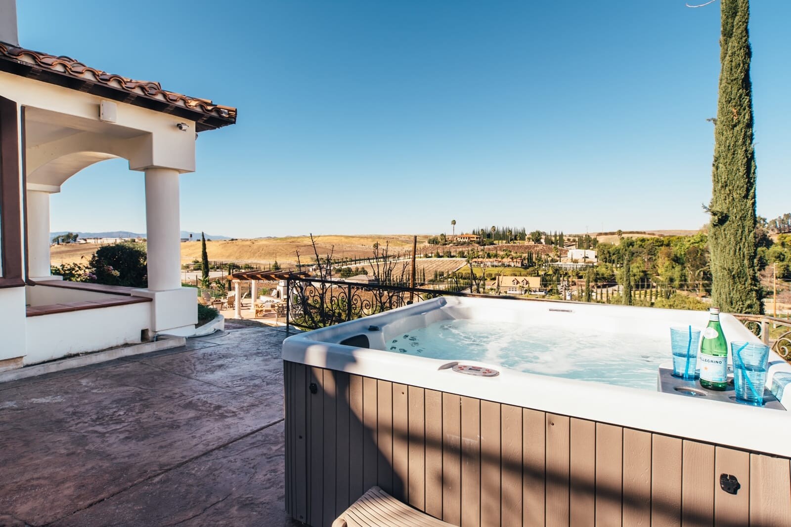 Stunning views from the hot tub.