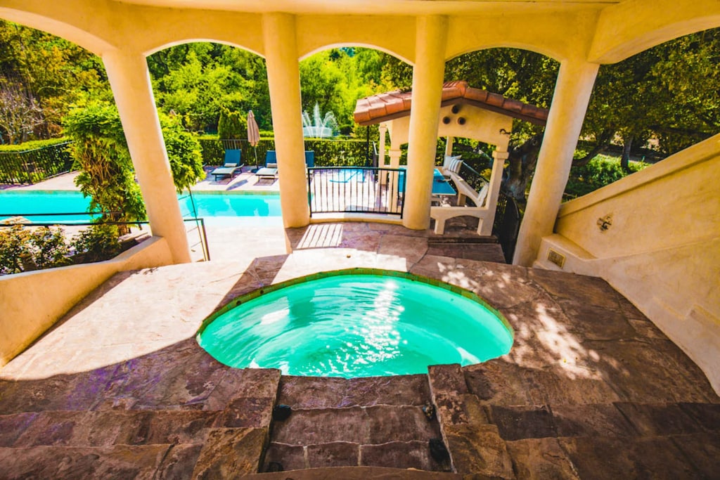 Every pool has to come with a hot tub.