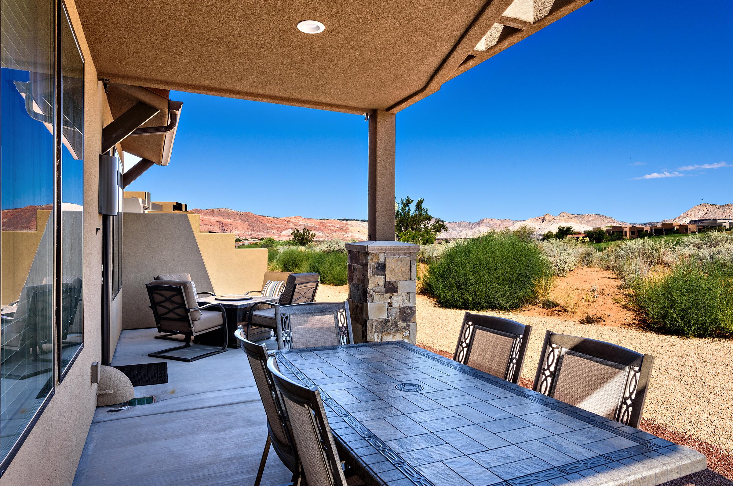 BBQ your favorite dish and eat on the patio table while enjoying the view. 
