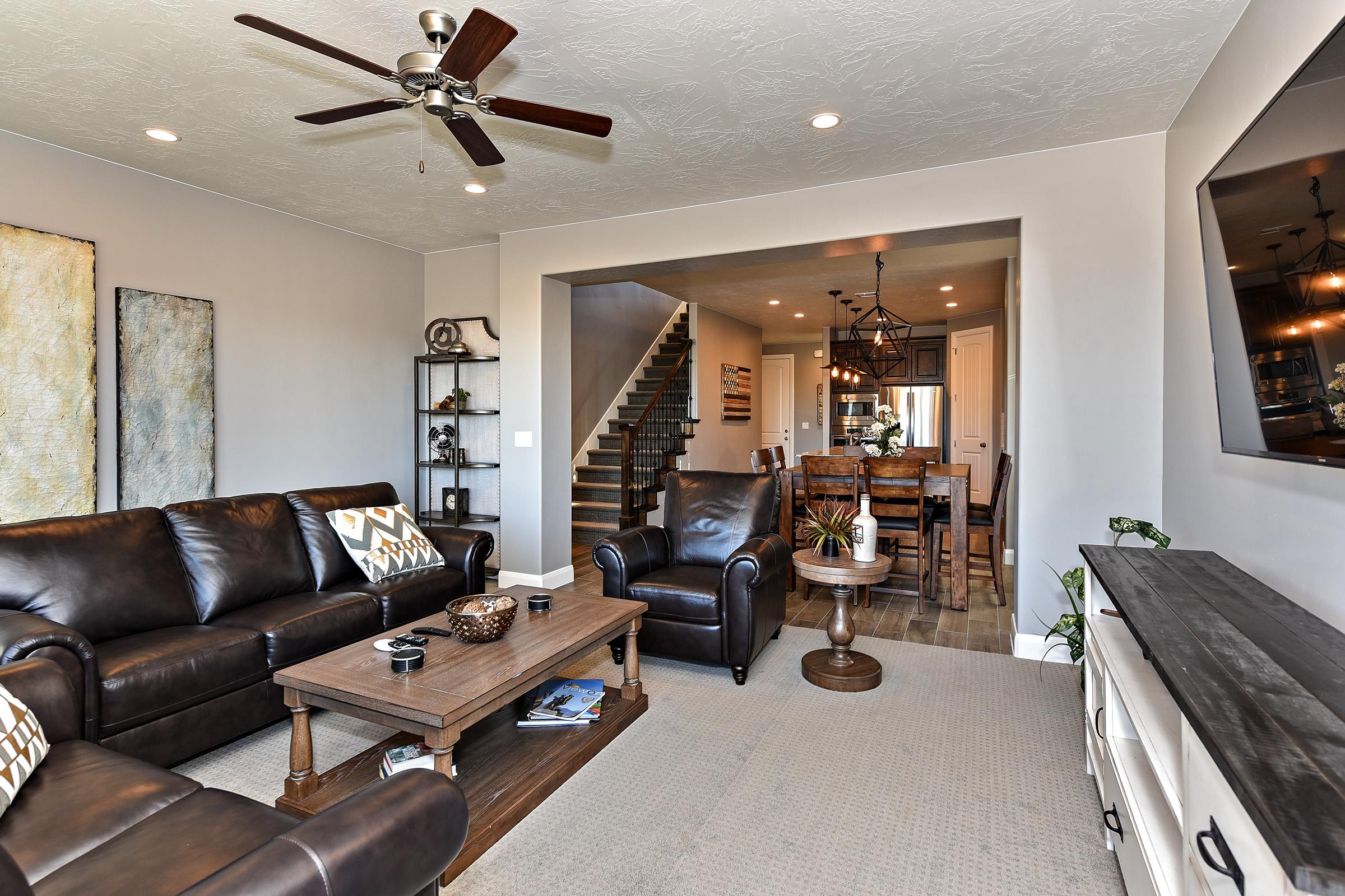 With an open and spacious floorplan, you can easily move from the Living Room to the Kitchen and Dining Room