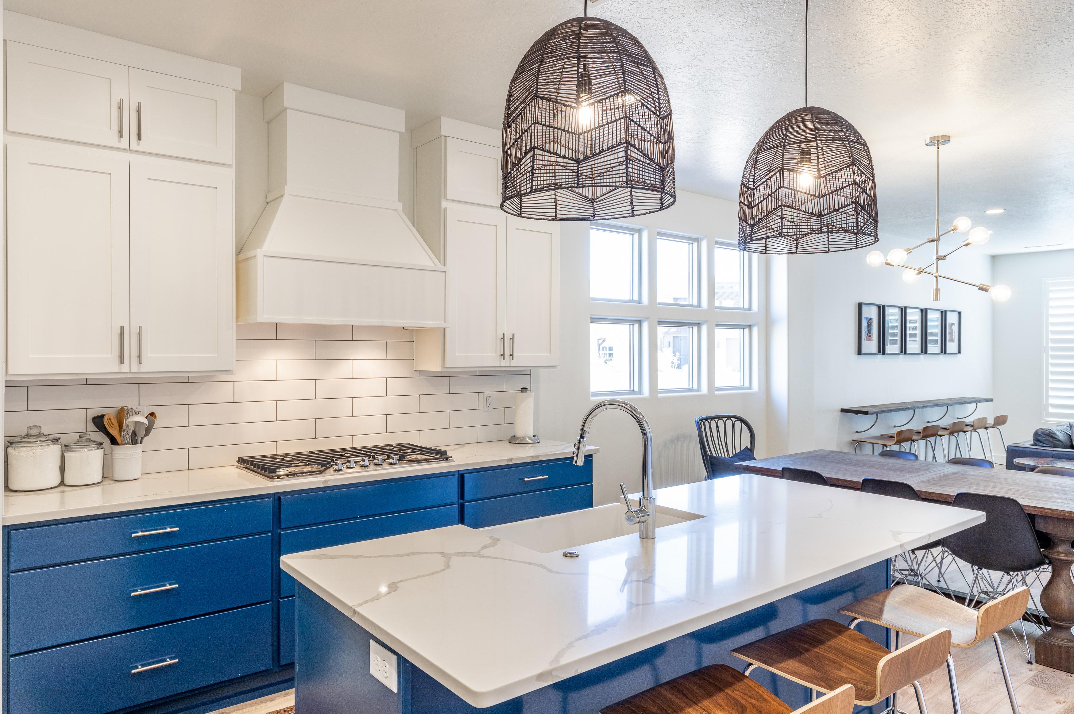This sleek, modern kitchen has all the best upgrades to make cooking a breeze!