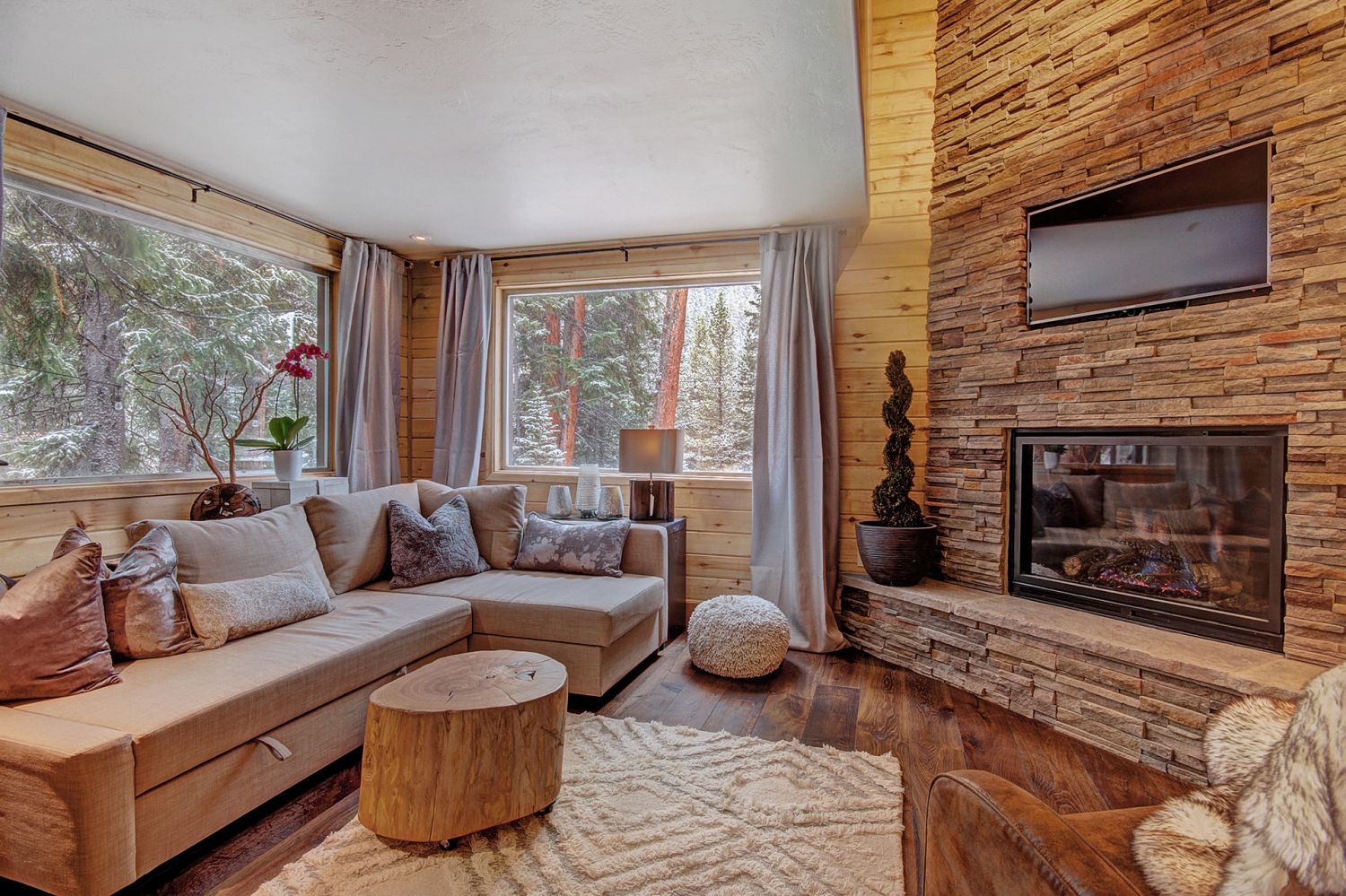 Enjoy forest views right from your living room  - 