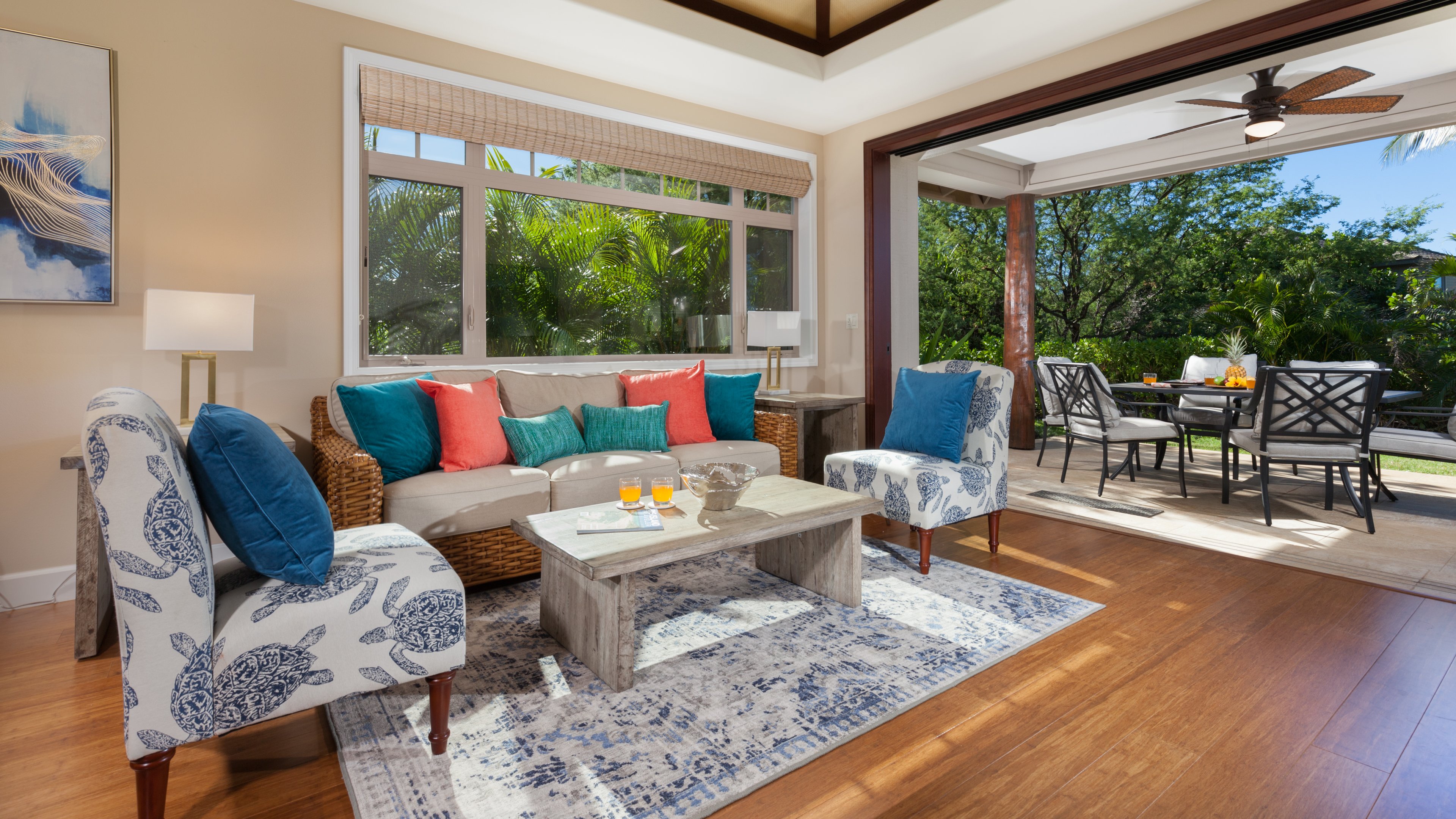 Welcome to Dolphin Hale in beautiful Kamilo gated community -- enjoy the covered lanai with large pocket doors that blend indoor and outdoor living