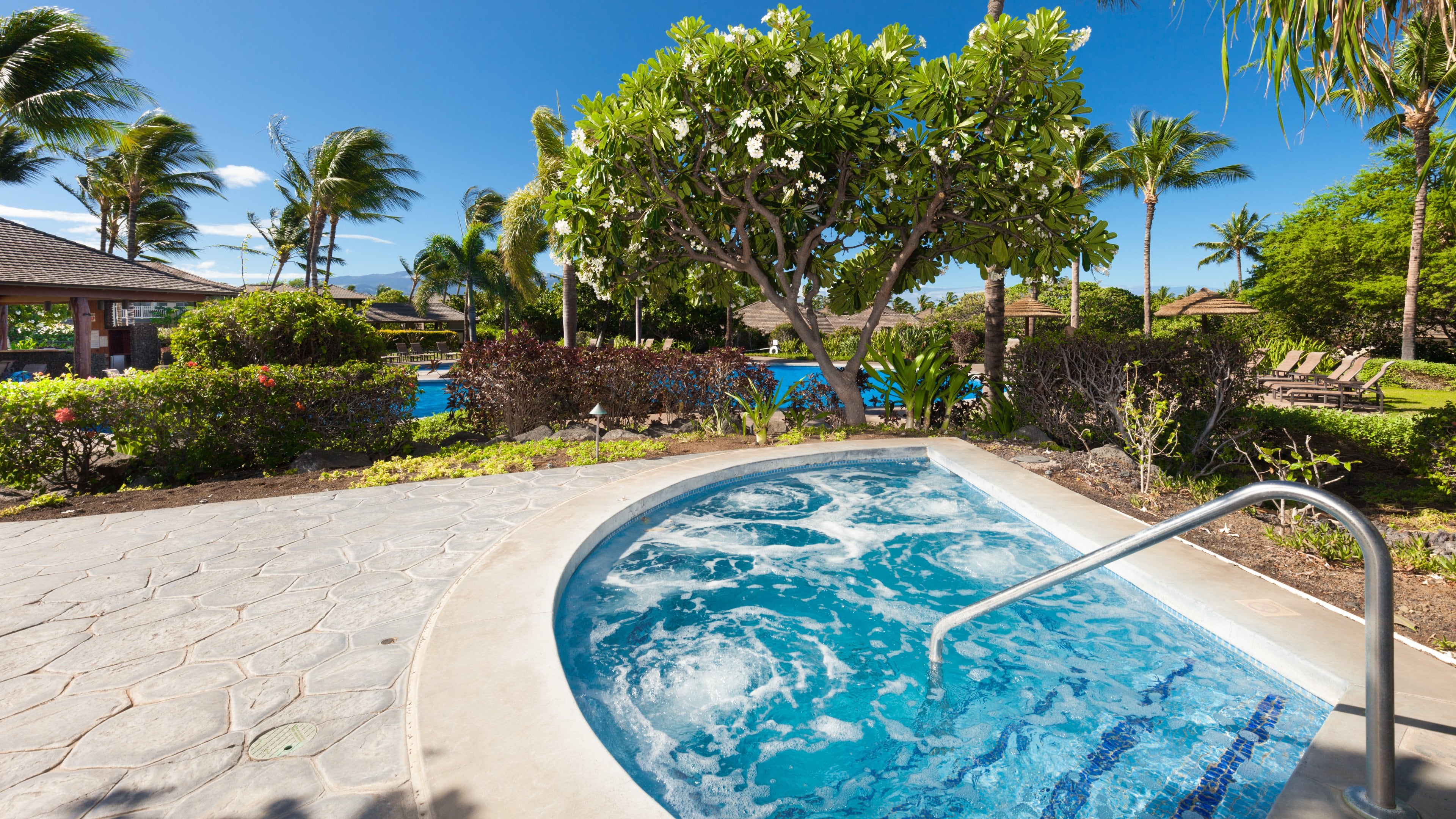 Enjoy soaking in one of two spas at the Kulalani Recreation Complex