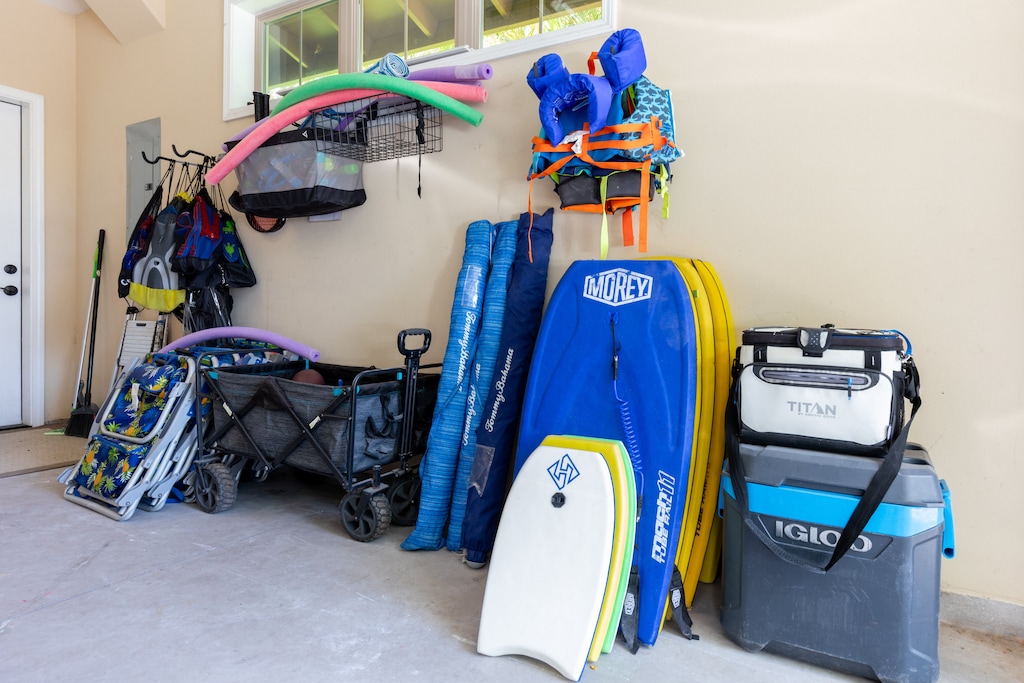 Lots of beach gear for fun days at the beach